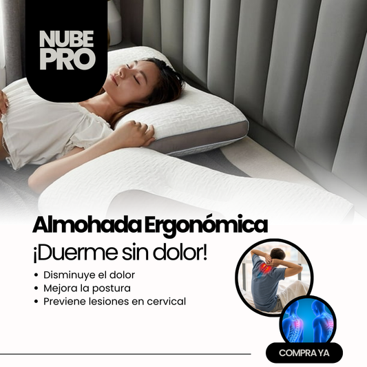 Duerme profundo, despierta sin dolor con la Almohada NubePro™