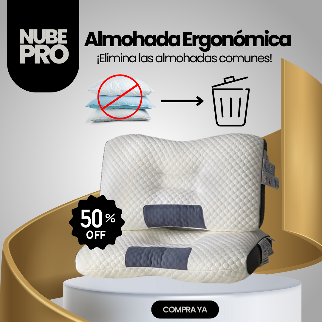 Duerme profundo, despierta sin dolor con la Almohada NubePro™