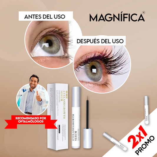 1+1 GRATIS / MAGNIFICA® Pestañas más largas, fuertes y seductoras desde la primera aplicación