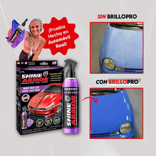 BrilloPro™ Limpia, protege y da brillo espejo en minutos + Incluye paño GRATIS