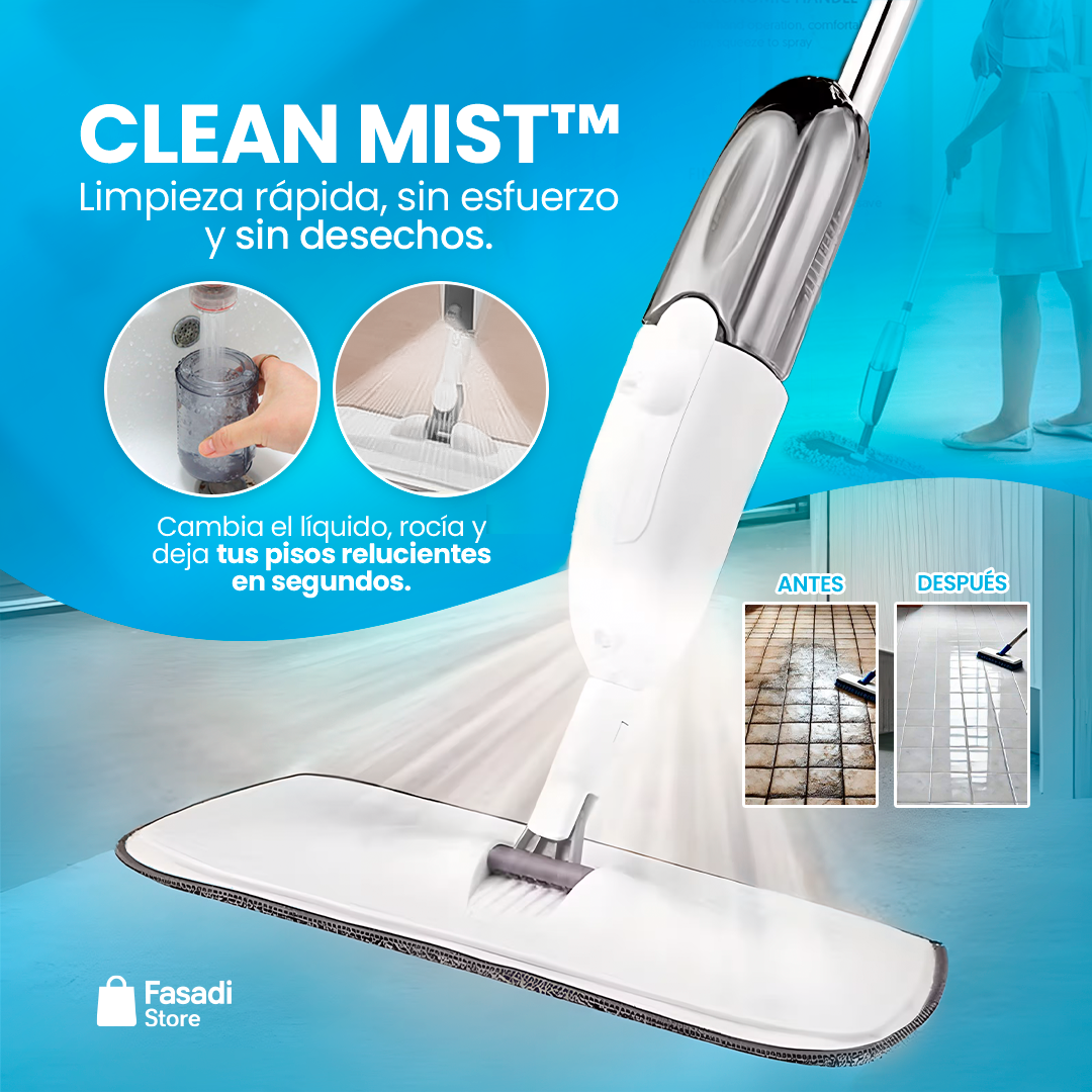 CleanMist™ - Trapea en segundos, sin agacharte y sin complicaciones.