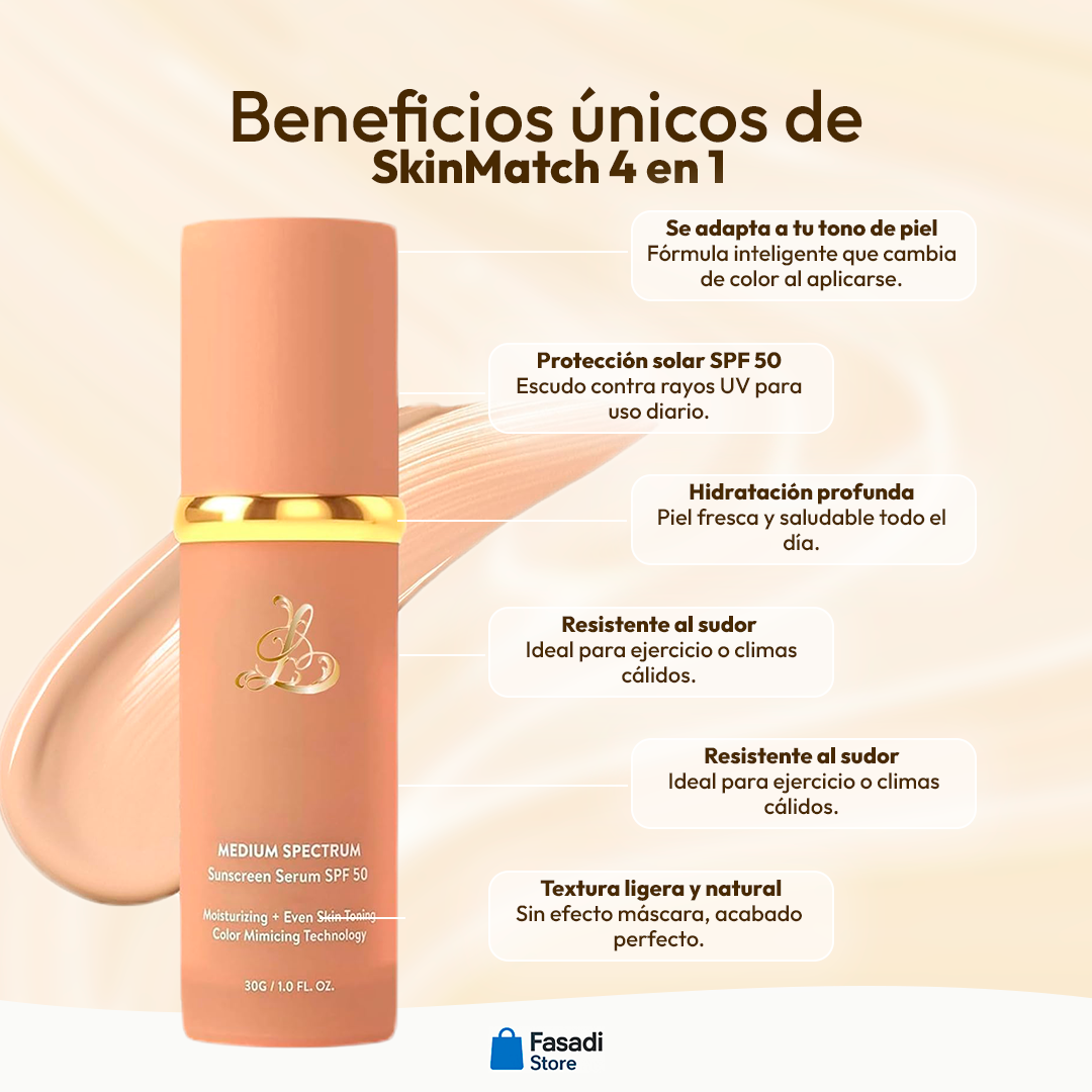 1+1 Gratis / SkinMatch™ 4 en 1 la base inteligente que se adapta a tu piel