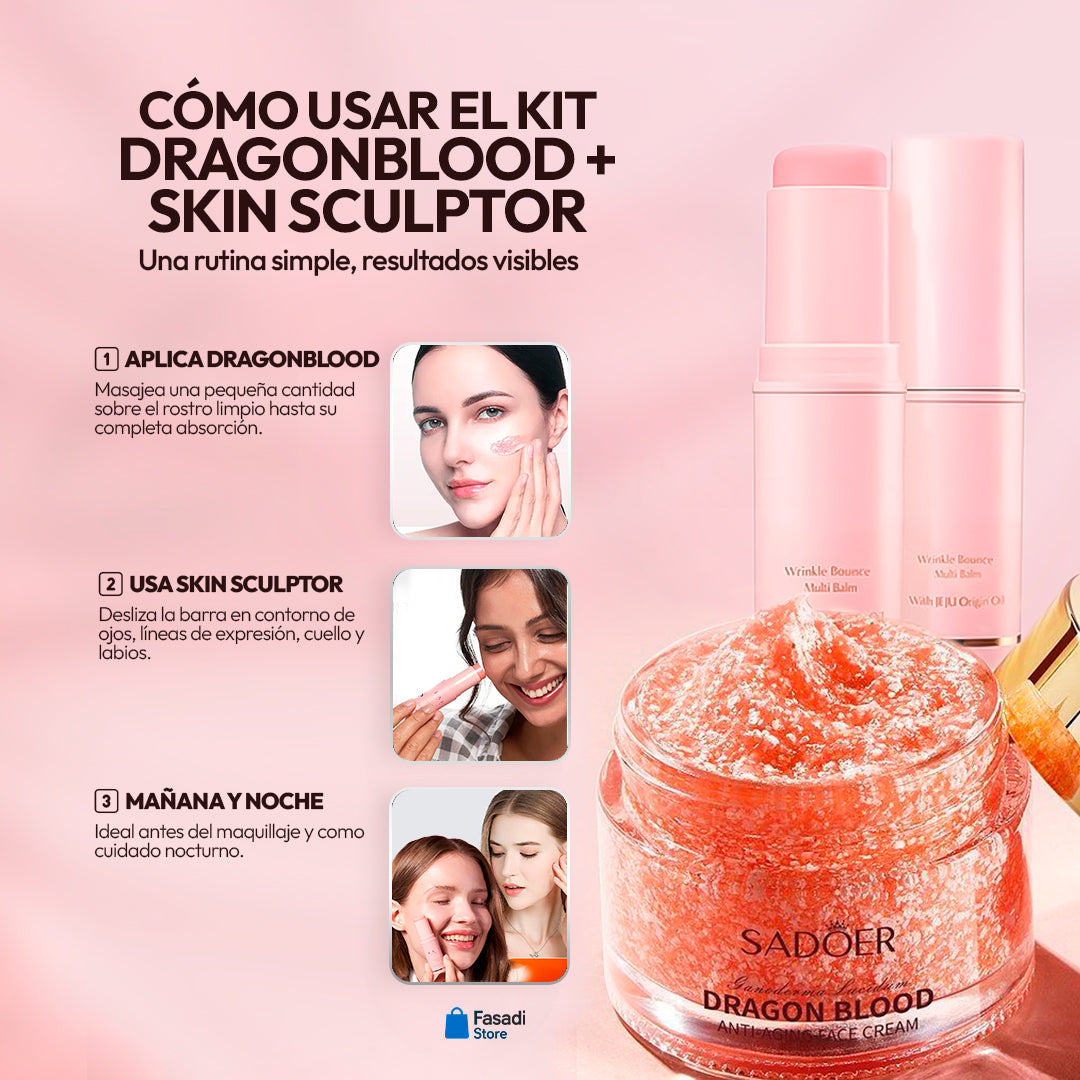 DragonBlood™ + SkinSculptor™ - Tu ritual diario contra las arrugas