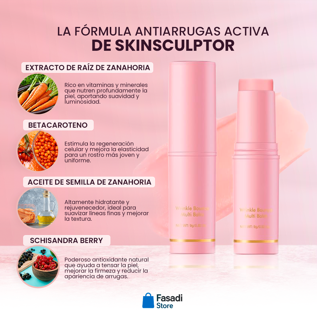 SkinSculptor™ - El bálsamo que borra arrugas al instante y revela una piel más joven desde el primer uso
